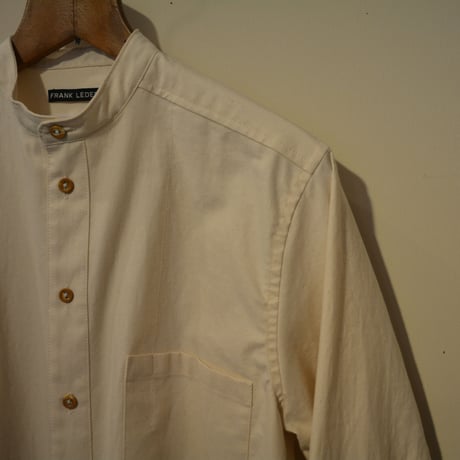 -Frankleder- bedlinenshirt (StandCollar)