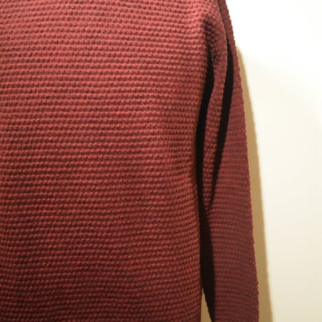 GRP crewneck “spotknit” BORDEAUX(ボルドー)