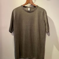 -GRP- Linen S/S crew neck knit（VERDE MILITARE/military olive）