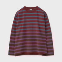 PHIGVEL‐MAKERS Co. C/CA BORDER LS TOP （BROWN×N