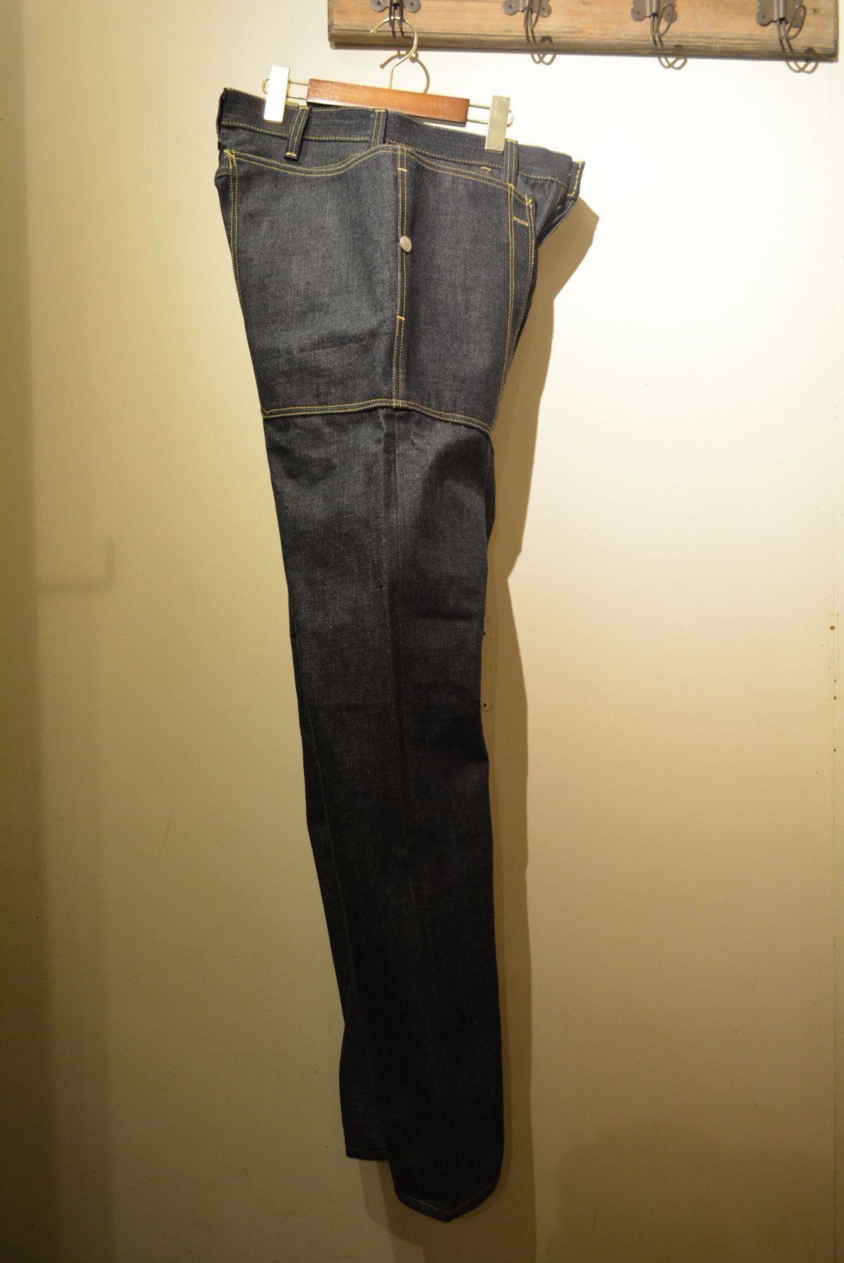 パンツ SASSAFRAS Fall Leaf R Sprayer 14oz DENIM SASSAFRAS】Fall Leaf R Sprayer Pants (14oz Denim) 入荷