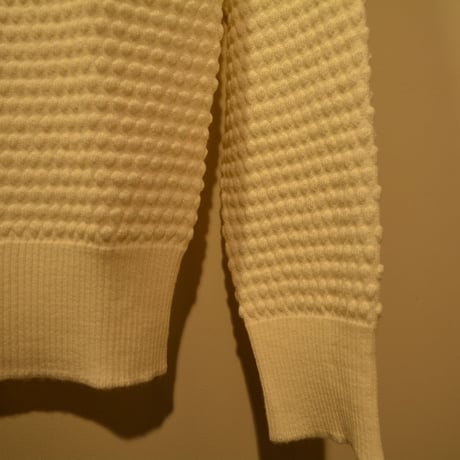 GRP  spotknit crew neck -PANNA-