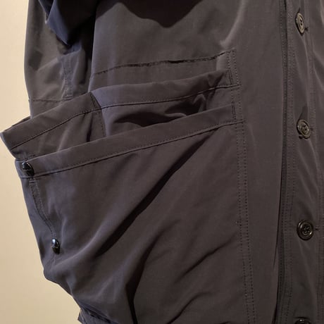 SASSAFRAS -Over Grown  Hiker Jacket- memory double cloth (BLACK)