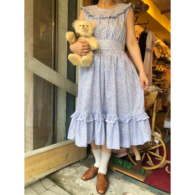 フランス 1900s リボンと太陽Cによるモノグラムワンピースb アンティーク フランス 1900s リボンと太陽Cによるモノグラムワンピースb