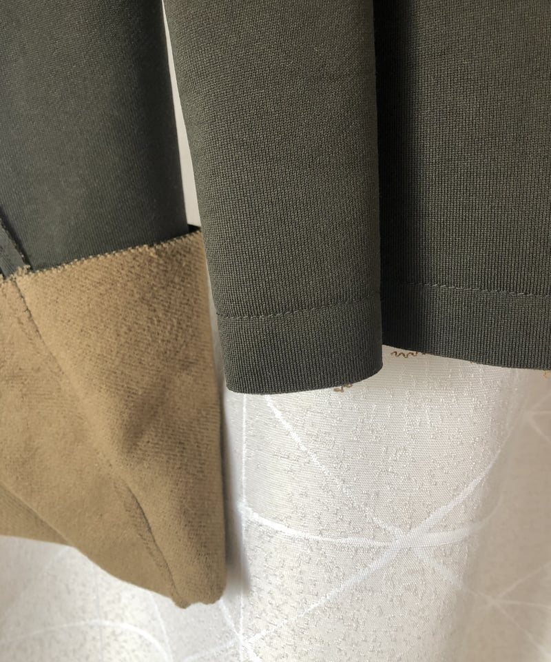 Mhairi マイリ ナイロン×綿 切りっぱなし モードプルオーバー | REAL ME 