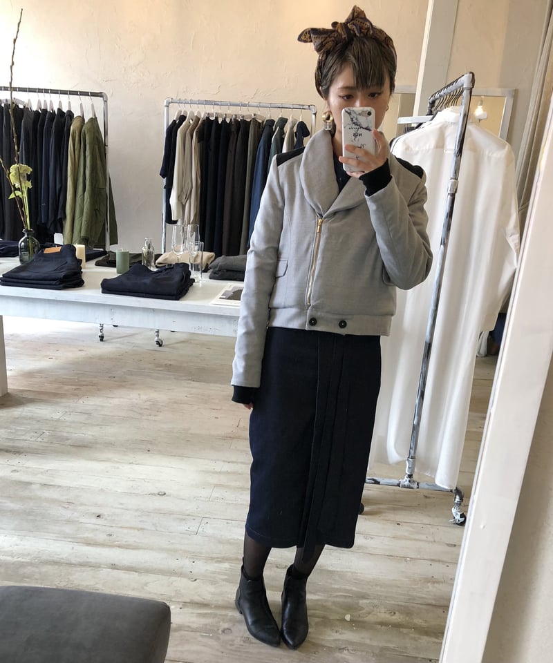 ko-haction リバーシブル ブルゾン グレー ネイビー 38( M )