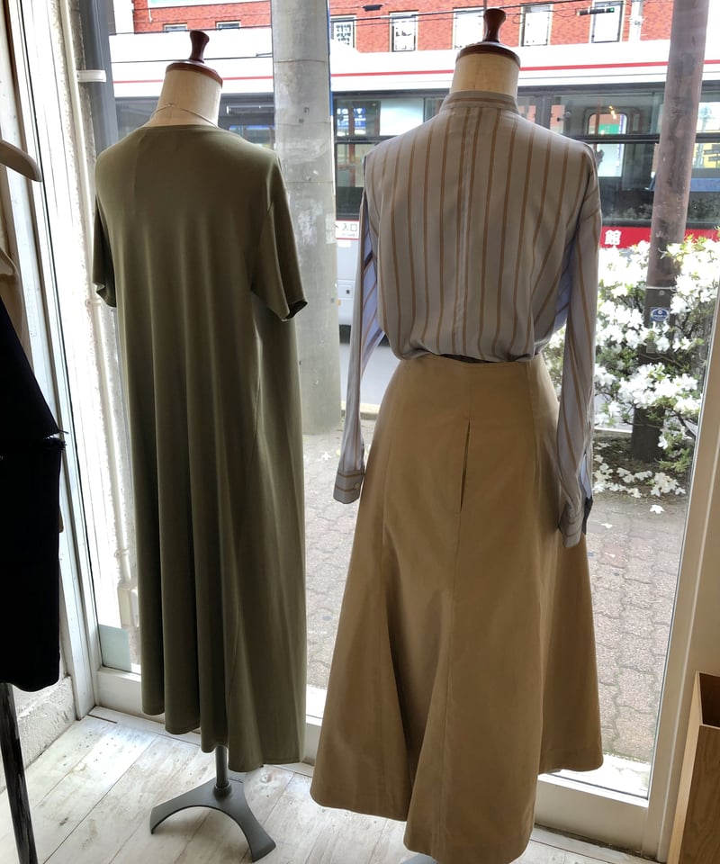 Mhairi マイリ 変型 巻きスカート ベージュ 36( S )サイズ | REAL ME