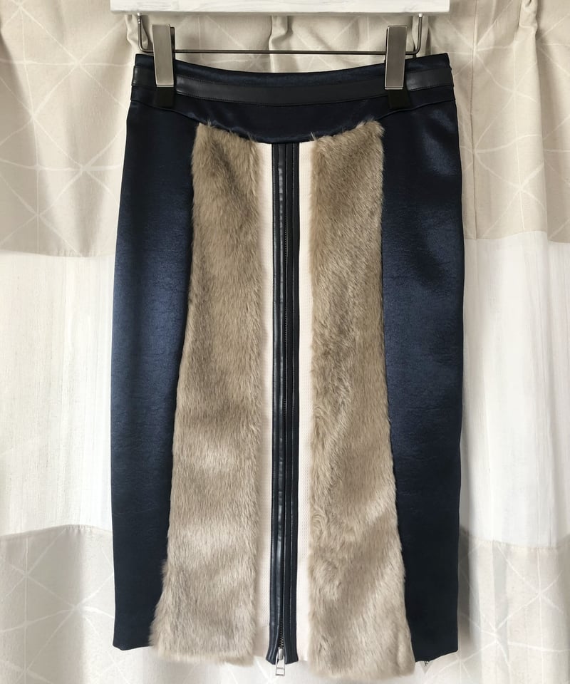 koll コール フェイクファー タイトスカート | REAL ME 