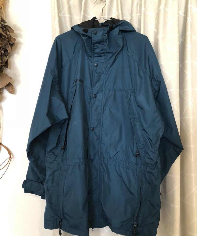 メンズ古着 Columbia コロンビア フード付き マウンテンパーカー モス
