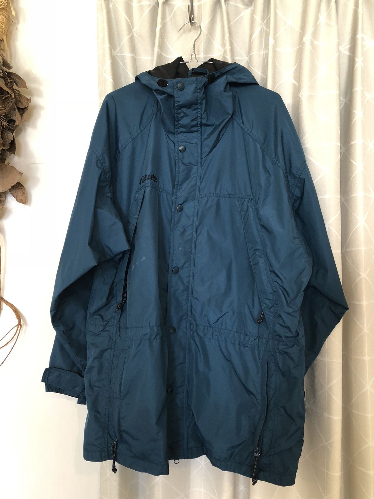 メンズ古着 Columbia コロンビア フード付き マウンテンパーカー モス