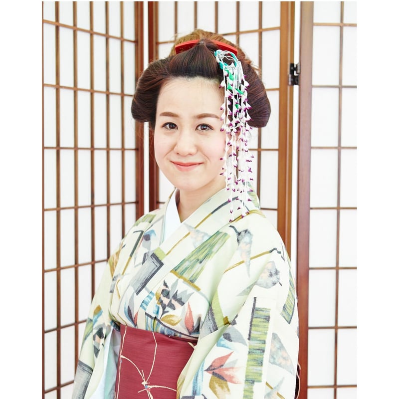 日本伝統品物 日本髪 日本髪かつら 文金高島田 （中古・超美麗品） 髪色：#2 自然色 【中古