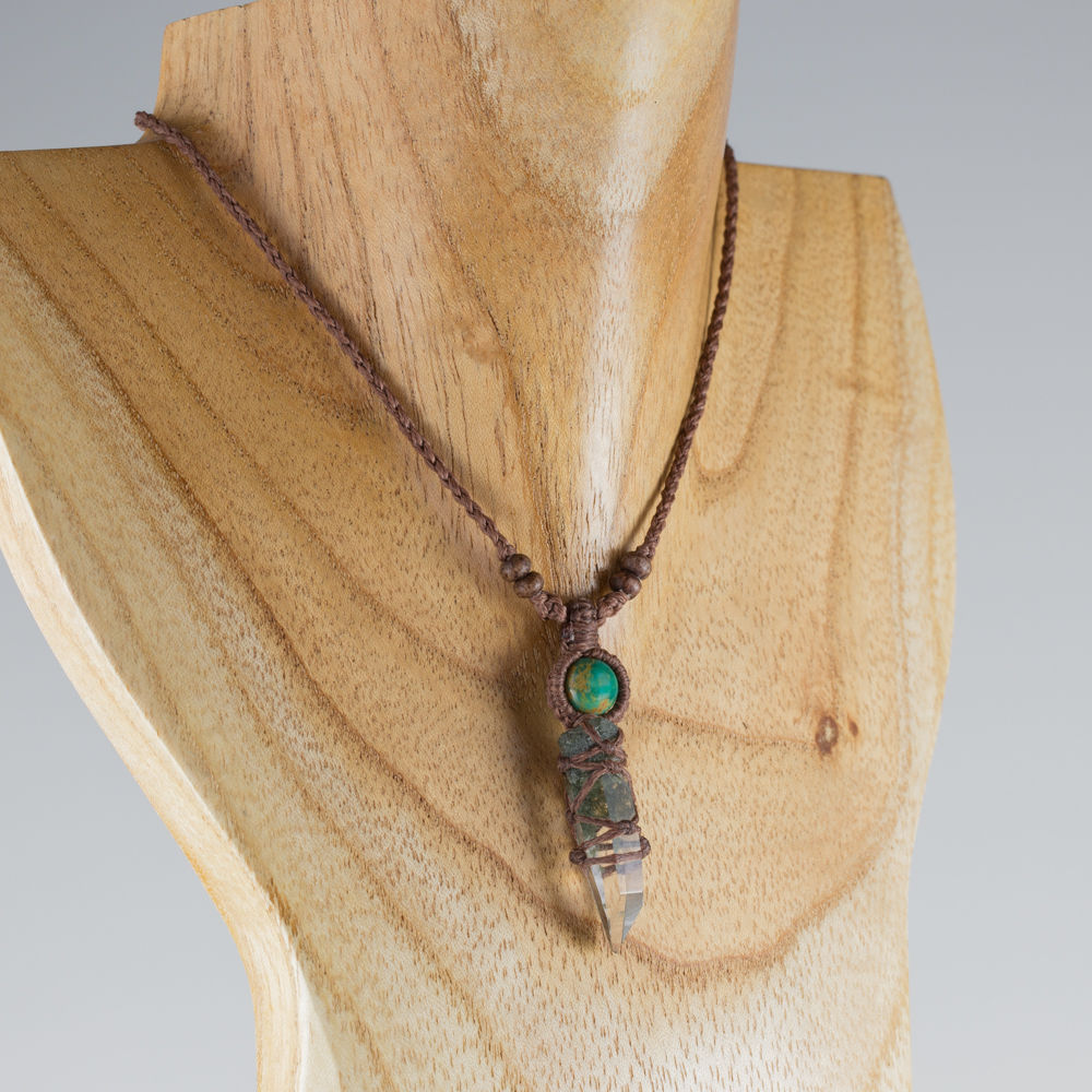 ヒマラヤ水晶 ガネッシュヒマール ＊ マクラメネックレス ペンダント23