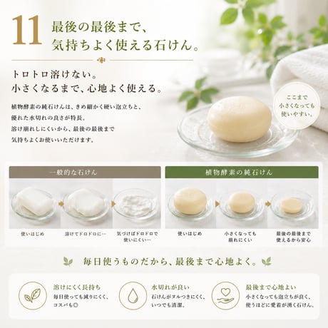 植物酵素の純せっけん さわやか 100g 《涼しくなる酵素せっけん》