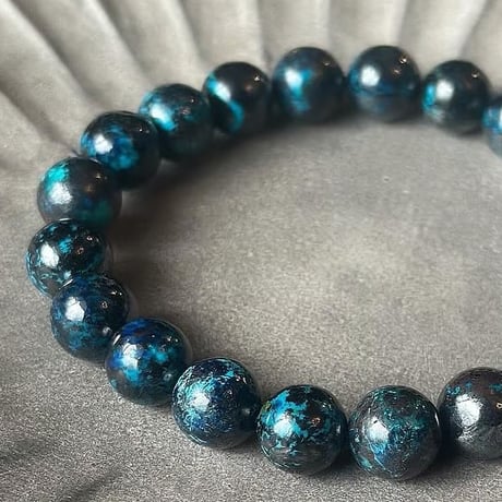 ★(かな！)ディープブルーシャッタカイト 11ミリ珠ブレス③(SA+) ☆(かな！)ディープブルーシャッタカイト 11ミリ珠ブレス③(SA+)