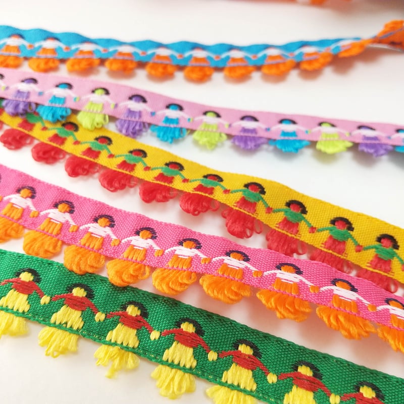 【状態悪】ネメス　チロリアンテープデザインの希少ボトム　NEMETH BLAZE（手芸） 100cmカット 刺繍テープ チロリアンテープ 約2cm