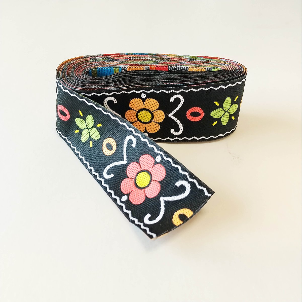 33mmチロリアンテープ「ポップフラワー」（10cm単位） | 中国・台湾