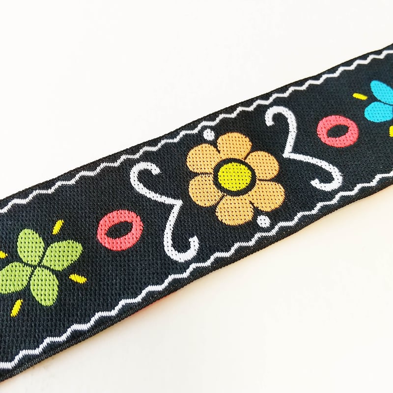 33mmチロリアンテープ「ポップフラワー」（10cm単位） | 中国・台湾