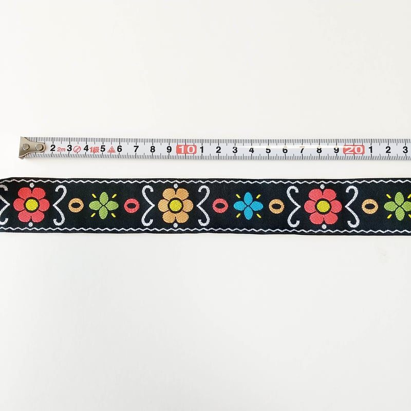 33mmチロリアンテープ「ポップフラワー」（10cm単位） | 中国・台湾