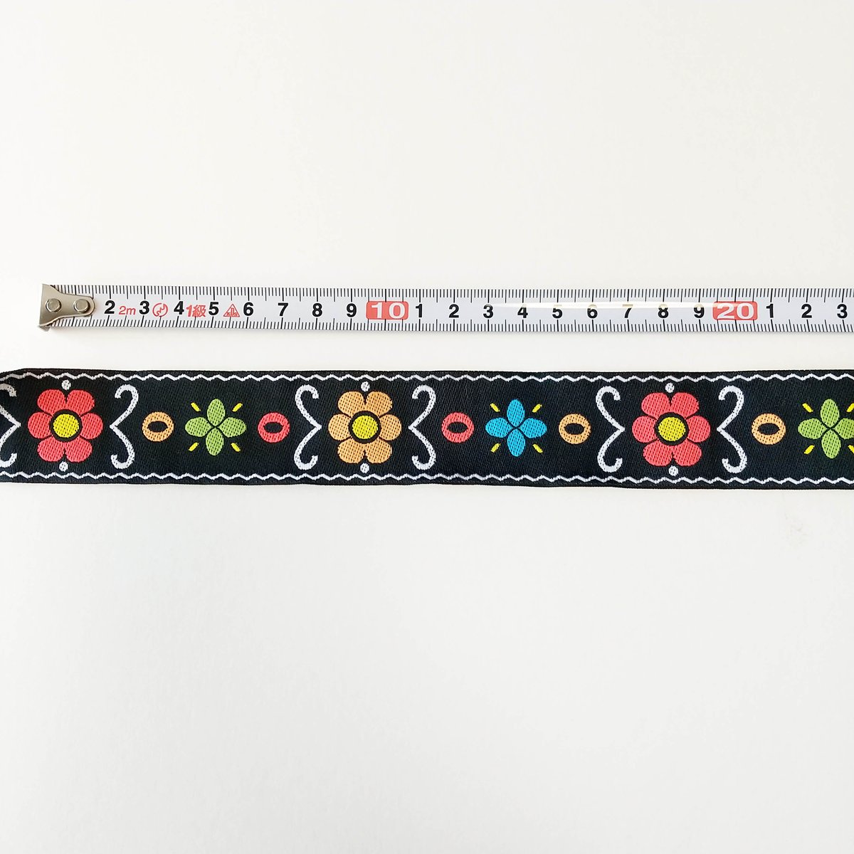 33mmチロリアンテープ「ポップフラワー」（10cm単位） | 中国・台湾