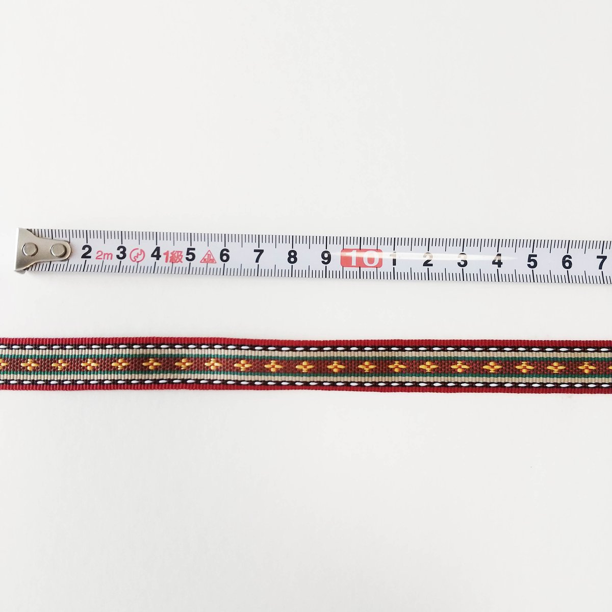15mmチロリアンテープ「ラインと小花」（10cm単位） | 中国・台湾