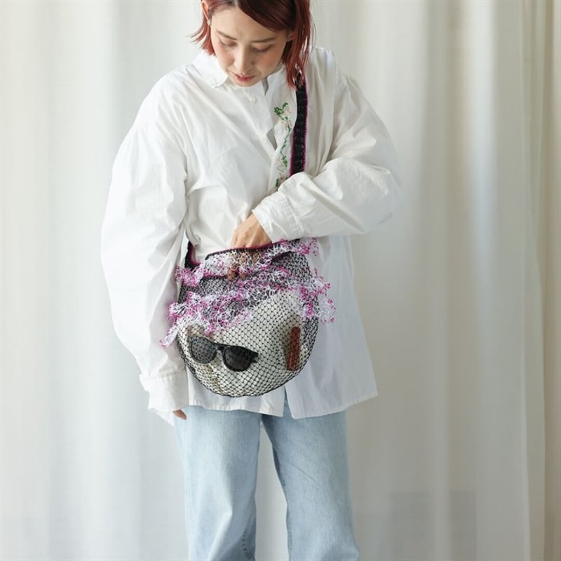 ネットフリルショルダーバッグ／ピンク | 中国・台湾・香港