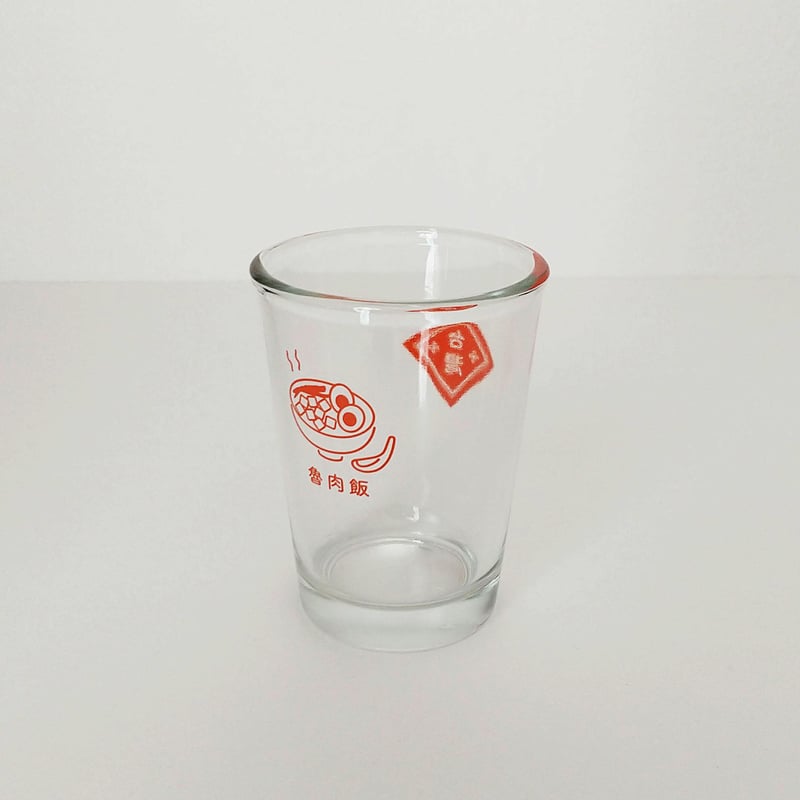台湾ネオン ビールグラス（魯肉飯／レッド） | 中国・台湾・香港