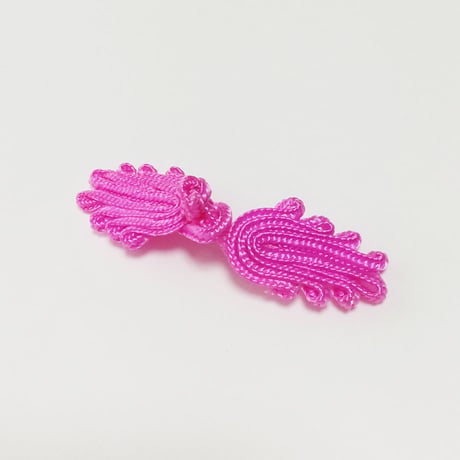 チャイナボタン　蝶型／ピンク