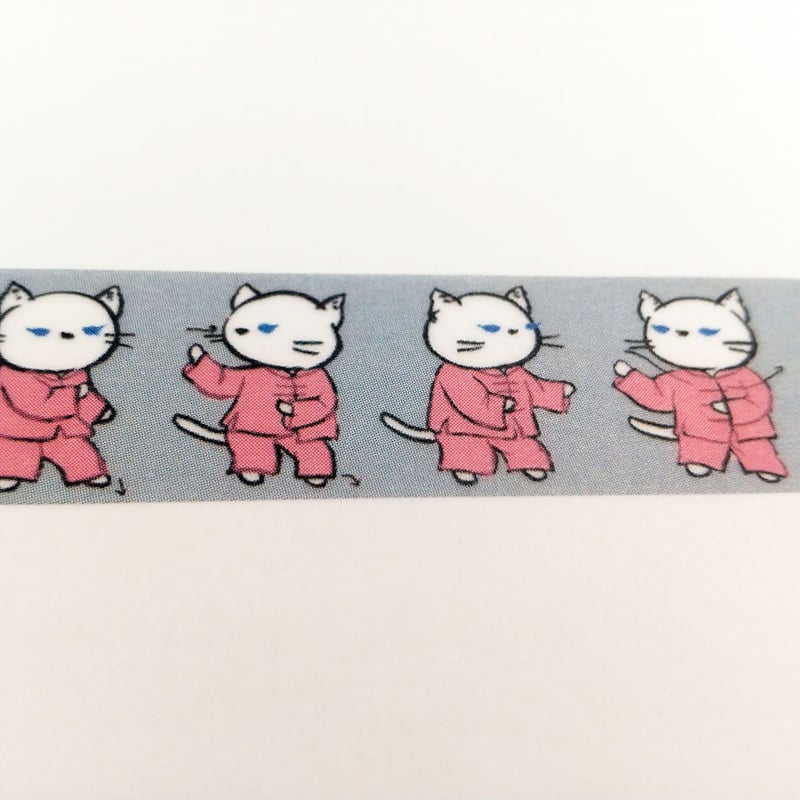 谷田有似】剪紙絵マスキングテープ／maomao太極拳 | 中国・台湾・香港