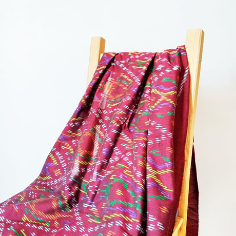 ラオス手織り布／紫