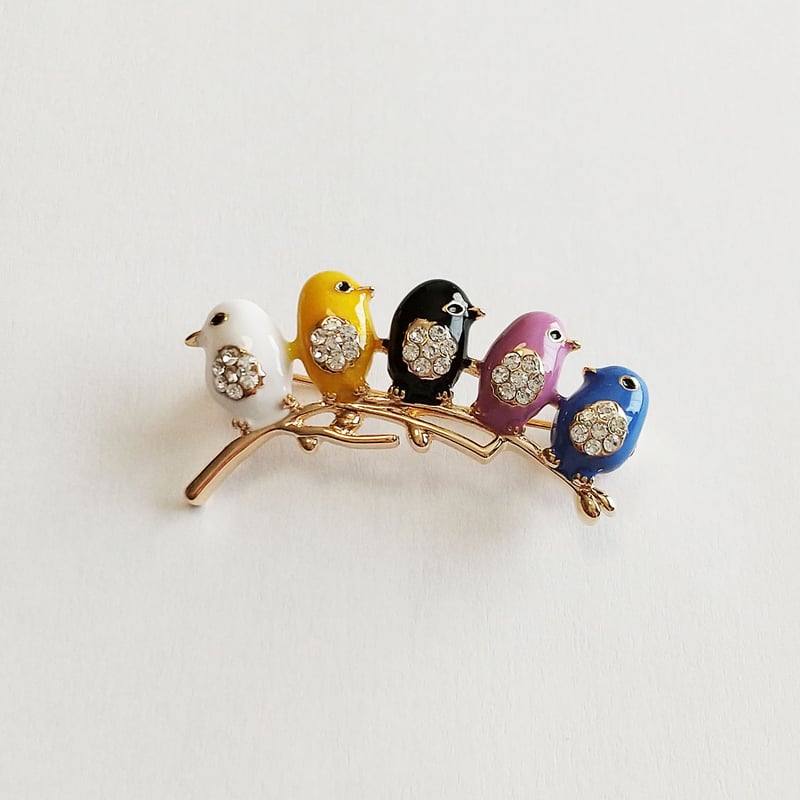 sk ヴィンテージ アンティーク ブローチ 中国七宝 【公式通販】