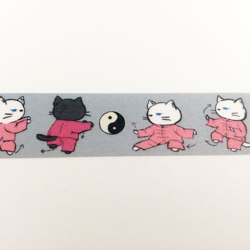 谷田有似】剪紙絵マスキングテープ／maomao太極拳 | 中国・台湾・香港