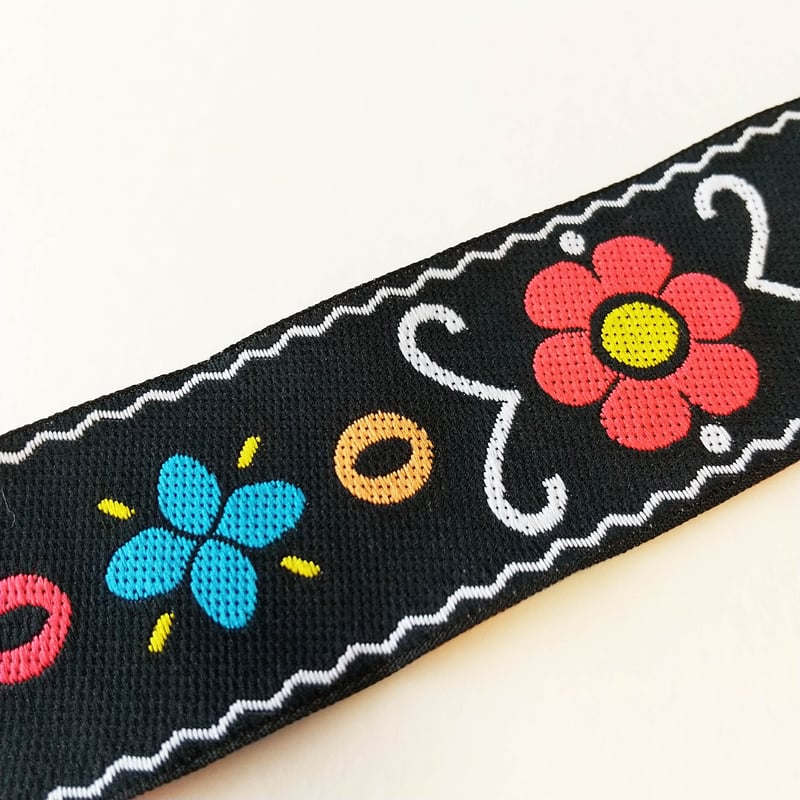 33mmチロリアンテープ「ポップフラワー」（10cm単位） | 中国・台湾