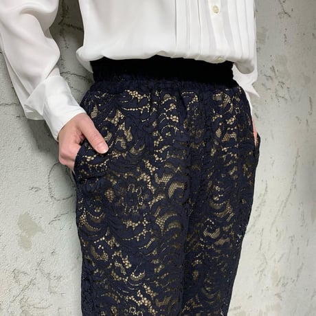 レースパンツ [navy × black]