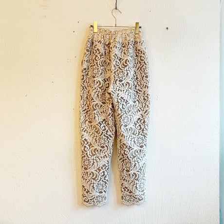 レースパンツ［ivory×beige］