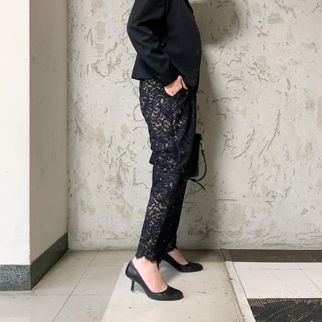 レースパンツ [navy × black]