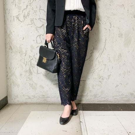 レースパンツ [navy × black]