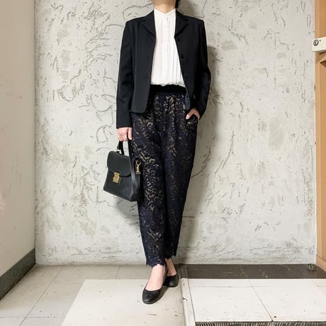 レースパンツ [navy × black]