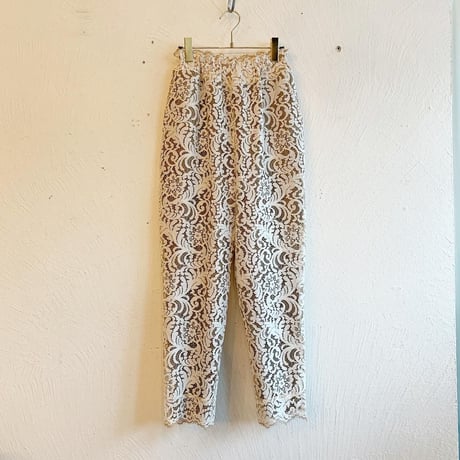 レースパンツ［ivory×beige］