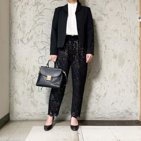 レースパンツ [navy × black]