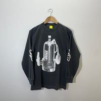 NADER-TANK LONG Garment Dye Long Sleeve T-shirt Shadow