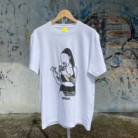 Hustlin' 2 T-shirt white