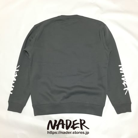 「Afilahkziw」Crew Neck Sweat (Cement gray)