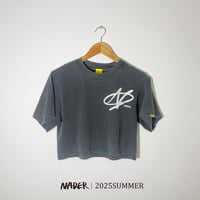 FreeStyle LOGO Women  Crop Top T-shirt ShadowBlack