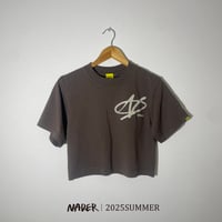 FreeStyle LOGO Women Crop Top T-shirt Mocha