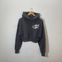 Women's Heavyweight Cropped Hoodie GARMENT DYED Shadow