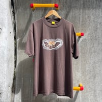Rays of rings T-shirt Brown