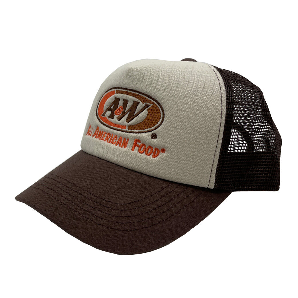 エイアンドダブリュ A&W メッシュキャップ ご要望 ブラウン　２個セット メッシュロゴキャップ：ブラウン | A&W Okinawa