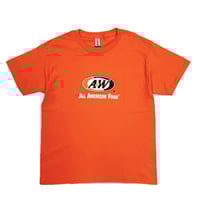 A&WロゴTシャツ：オレンジ(キッズ用)