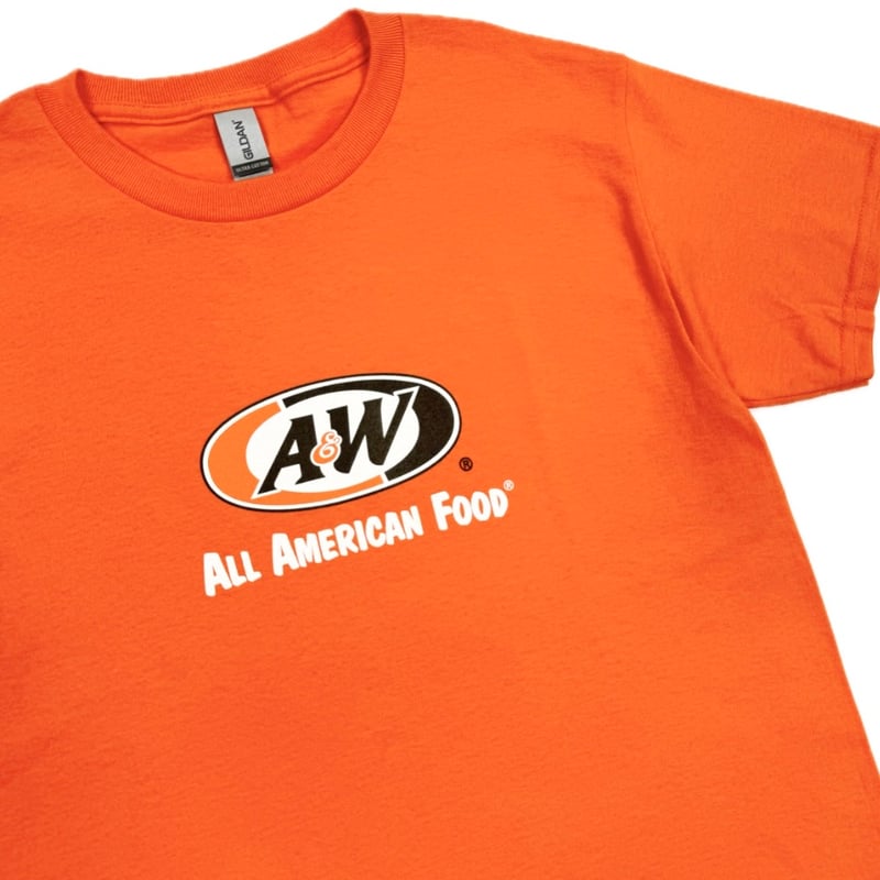 A&WロゴTシャツ：オレンジ(キッズ用) | A&W Okinawa