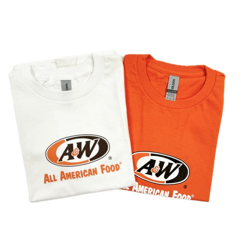 A&WロゴTシャツ:オレンジ(キッズ用) | A&W Okinawa A&WロゴTシャツ:オレンジ(キッズ用) | A&W Okinawa
